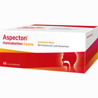 Aspecton Halstabletten Cassis Lutschtabletten 60 Stück