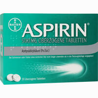 Aspirin 500mg überzogene Tabletten 20 Stück