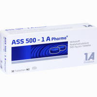 Ass 500- 1a Pharma Tabletten 30 Stück