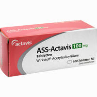 Ass- Actavis 100mg Tabletten 100 Stück