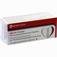 Ass Al Protect 100mg Magensaftresistente Tabletten 50 Stück