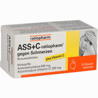 Ass+c- Ratiopharm gegen Schmerzen Brausetabletten 10 Stück