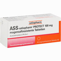 Ass- Ratiopharm Protect 100 Mg Magensaftresistente Tabletten 50 Stück