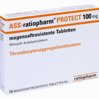 Ass- Ratiopharm Protect 100mg Tabletten 50 Stück