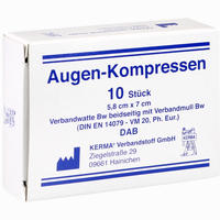 Augen- Kompressen 5,8cm X 7cm Unsteril 10 Stück