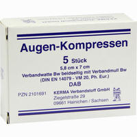 Augenkompress 5. 8x7cm Unst 5 Stück