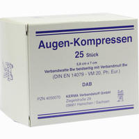 Augenkompress 5. 8x7cm Unst 25 Stück