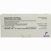 Aurum D10 /Cor D4 Aa Ampullen 8 x 1 ml