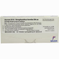 Aurum D10 /Strophanthus Kombe D6 Aa Ampullen 8 x 1 ml