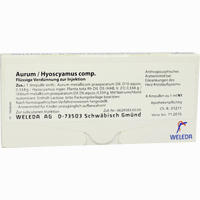 Aurum Hyoscyamus Comp Ampullen 8 x 1 ml