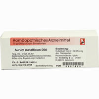 Aurum Metallicum D30 Globuli 10 g