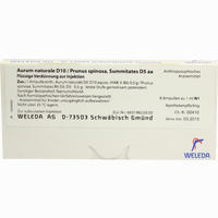 Aurum Naturale D10 /Prunus Spinosa, Summitates D5 Aa Ampullen 8 x 1 ml