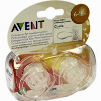 Avent Beruhigungssauger Silikon 6- 18 Monate Bpa- Frei Philips 2 Stück