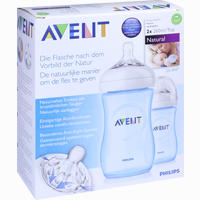 Avent Naturnah Flasche 260ml Doppelpack Blau 2 Stück