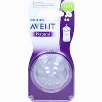 Avent Naturnah- Sauger 1m+ Monate 2 Stück