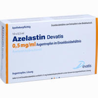 Azelastin Devatis 0.5mg/ml Augentr.i.einzeldosis Augentropfen 10 x 0.3 ml