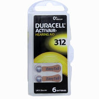 Batterie für Hörgeräte Duracell 312 6 Stück