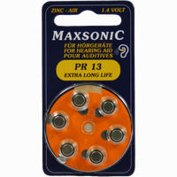 Batterie für Hörgeräte Maxsonic Pr 13 6 Stück