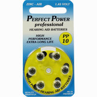 Batterie für Hörgeräte Power Pp 10 6 Stück
