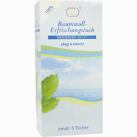 Baumwoll Erfrischungs- Tuch Tücher 1 x 5 Stück