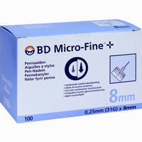 Bd Micro- Fine+ 8 Nadeln 0. 25x8 Mm 100 Stück