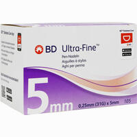 Bd Ultra- Fine Pen- Nadel 5 Mm Kanülen 105 Stück