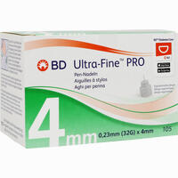 Bd Ultra- Fine Pro 4 Mm Pen- Nadel Kanülen 105 Stück