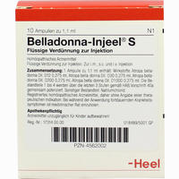 Belladonna- Injeel S Amullen Ampullen 10 Stück