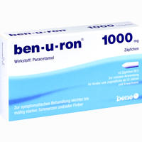 Ben- U- Ron 1000 Mg Erwachsenen- Suppositorien Zäpfchen 10 Stück