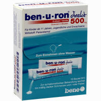 Ben- U- Ron Direkt Erdbeer/vanille 500mg Granulat 10 Stück
