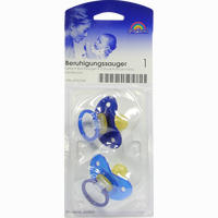 Beruhigungssauger Kirsch Latex 0- 6m Bicolor Blau 2 Stück