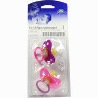 Beruhigungssauger Kirsch Latex 0- 6m Bicolor- Pink 2 Stück
