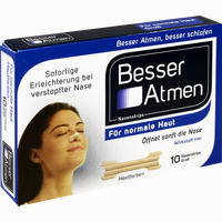 Besser Atmen Nasenstrips Beige Groß Pflaster 10 Stück