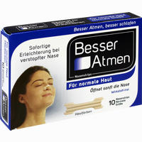 Besser Atmen Nasenstrips Beige Normale Größe Pflaster 10 Stück