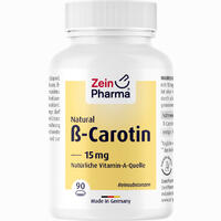 Beta Carotin Natural 15 Mg - Zeinpharma Weichkapseln 90 Stück