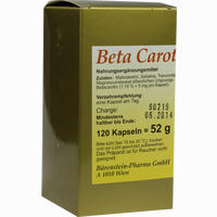 Betacarotin Kapseln 120 Stück
