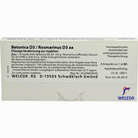 Betonica D 3/Rosmarin D3 Ampullen 8 x 1 ml
