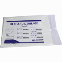 Bettschutzeinlage Folie Weiß 100x90cm 1 Stück