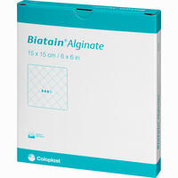 Biatain Alginate Kompressen 15x15cm Verband 10 Stück