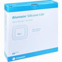 Biatain Silicone Lite Schaumverband 10x10cm Coloplast 10 Stück