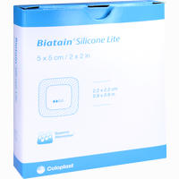 Biatain Silicone Lite Schaumverband 5x5cm 5 Stück