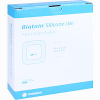 Biatain Silicone Lite Schaumverband 7.5x7.5 Cm 10 Stück