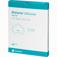 Biatain Silicone Schaumverband Sakrum Klein 15x19 Cm 5 Stück