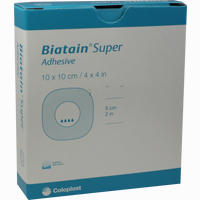 Biatain Super Selbst- Haftend Superabsorber 10x10cm Verband 10 Stück