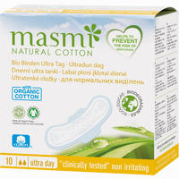 Bio Binden Ultra Tag 100% Bio Baumwolle Masmi 10 Stück