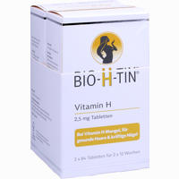 Bio H Tin Vitamin H 2.5mg für 2x12 Wochen Tabletten 2 x 84 Stück
