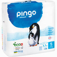 Bio Windeln Junior 12- 25kg Pinguin - Pingo Swiss 36 Stück
