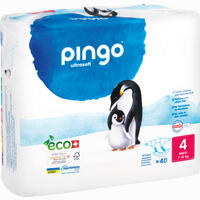 Bio Windeln Maxi 7- 18kg Pinguin - Pingo Swiss 40 Stück