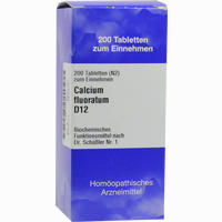 Biochemie 1 Calcium Fluoratum D12 Tabletten Iso-arzneimittel 200 Stück