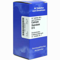 Biochemie 1 Calcium Fluoratum D6 Tabletten Iso-arzneimittel 80 Stück